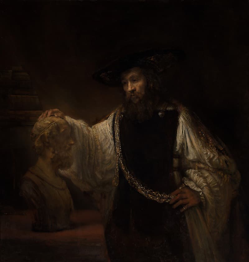 Rembrandt, Aristotle Contemplating the Bust of Homer, 1653